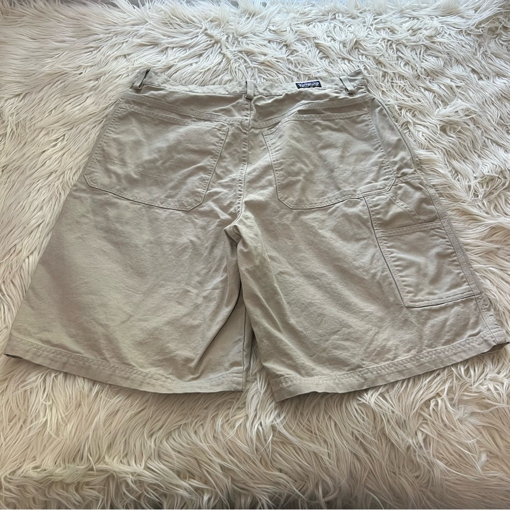 Patagonia Canvas Shorts Organic Cotton Mens Size 36 Golf Pocket Hiking Outdoor